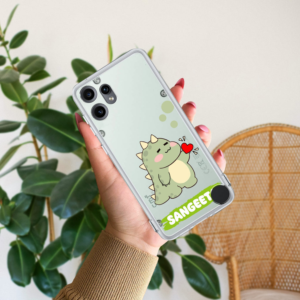 Mini Dino Customize Anti Yellow Case For CMF by Nothing Phone 2 Pro