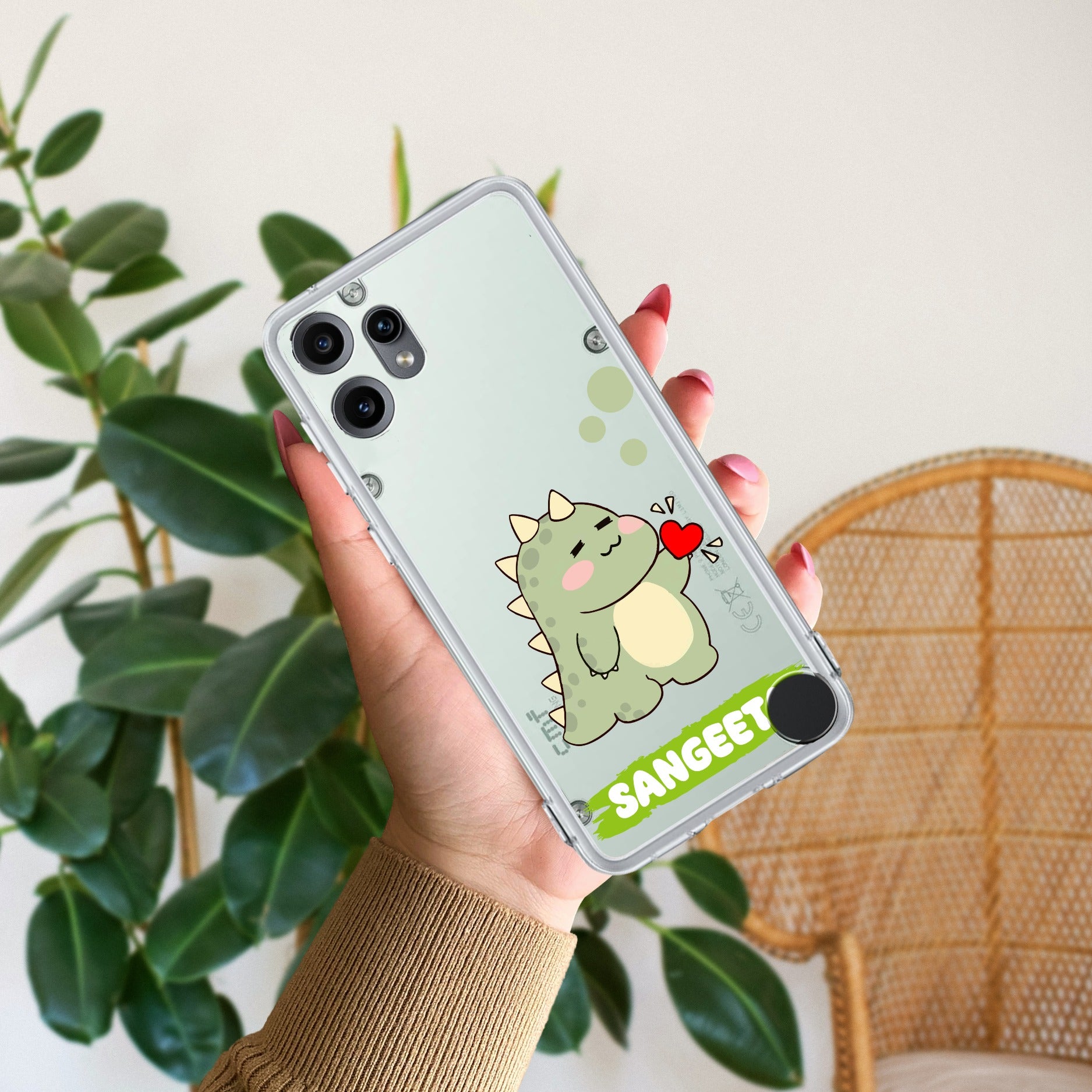 Mini Dino Customize Anti Yellow Case For CMF by Nothing Phone 2 Pro
