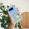 Mini Dino  Customize Transparent Silicon Case For Google Pixel 8 Pro 5G