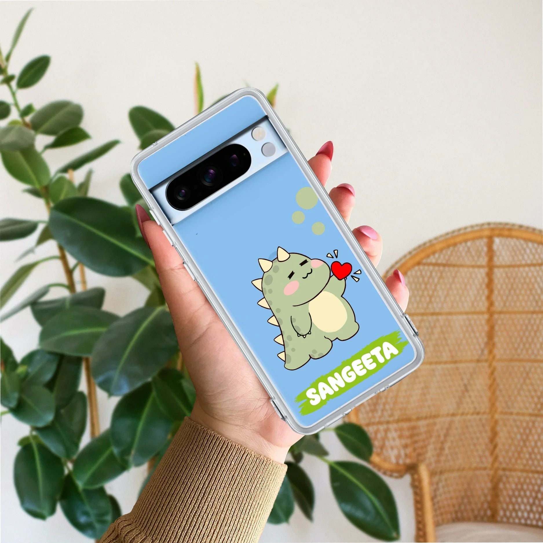 Mini Dino Customize Transparent Silicon Case For Google - ShopOnCliQ