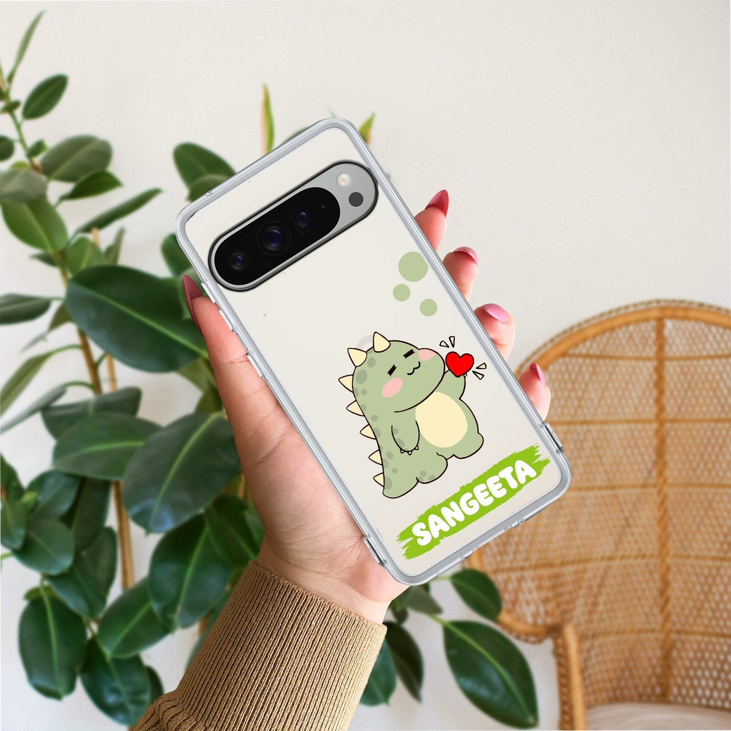 Mini Dino  Customize Transparent Silicon Case For Google