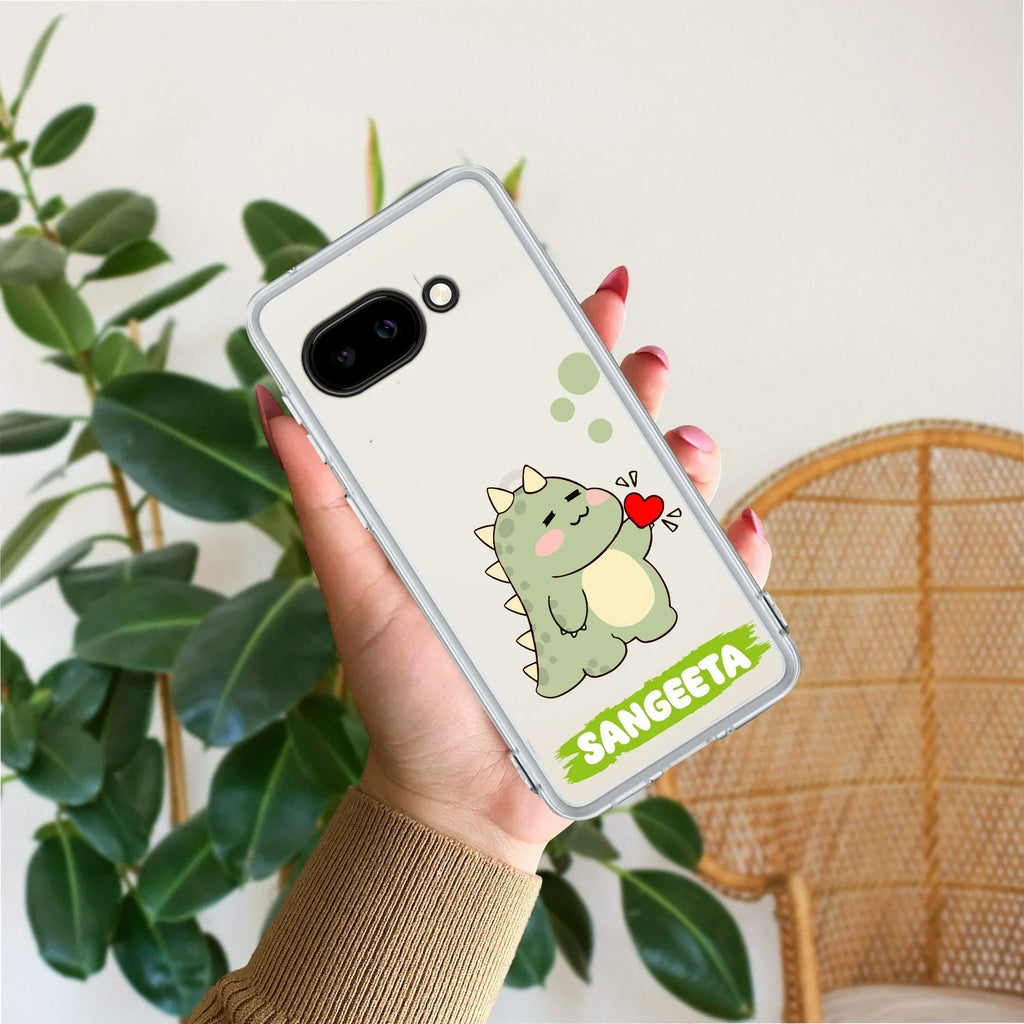 Mini Dino  Customize Transparent Silicon Case For Google Pixel 10a 5G