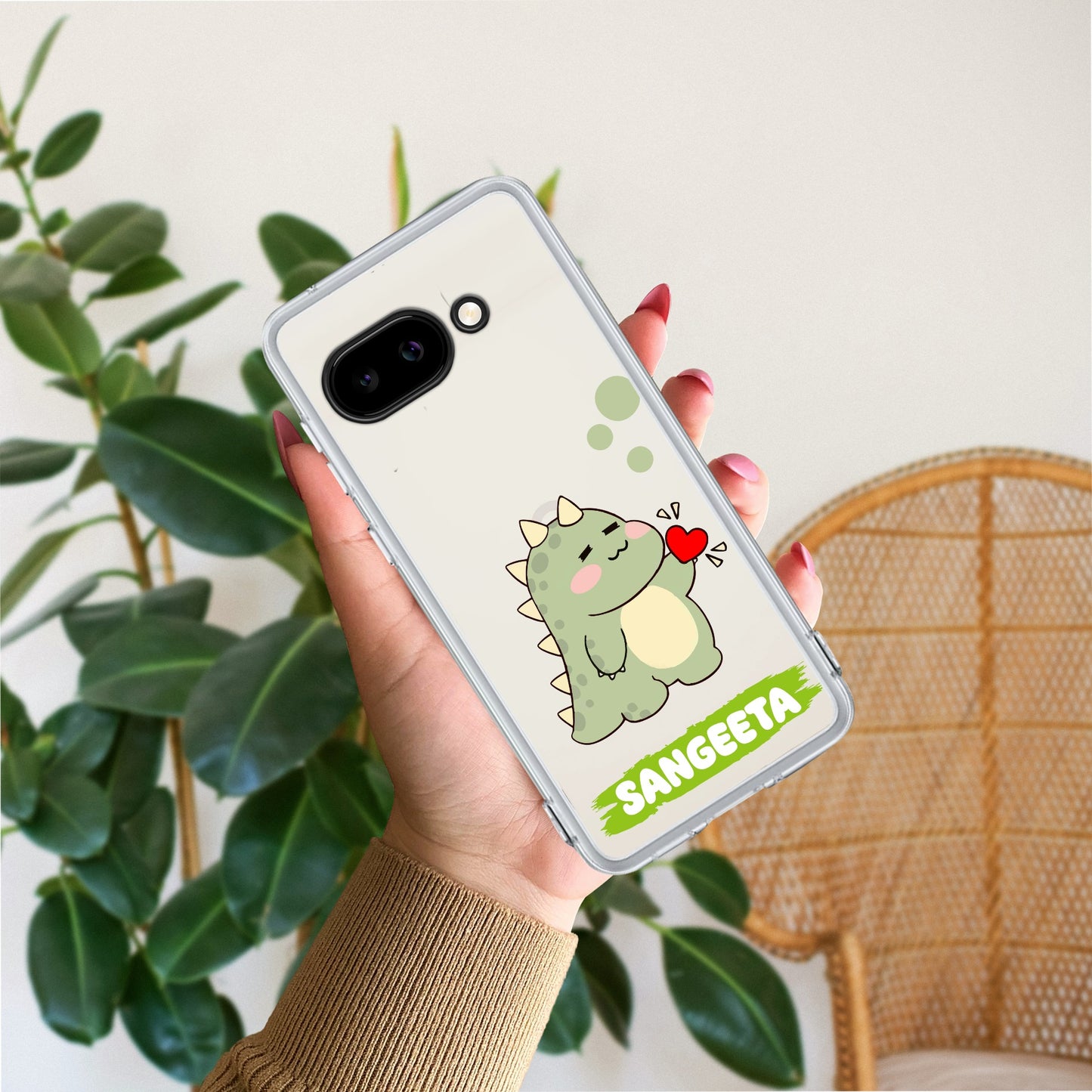 Mini Dino  Customize Transparent Silicon Case For Google