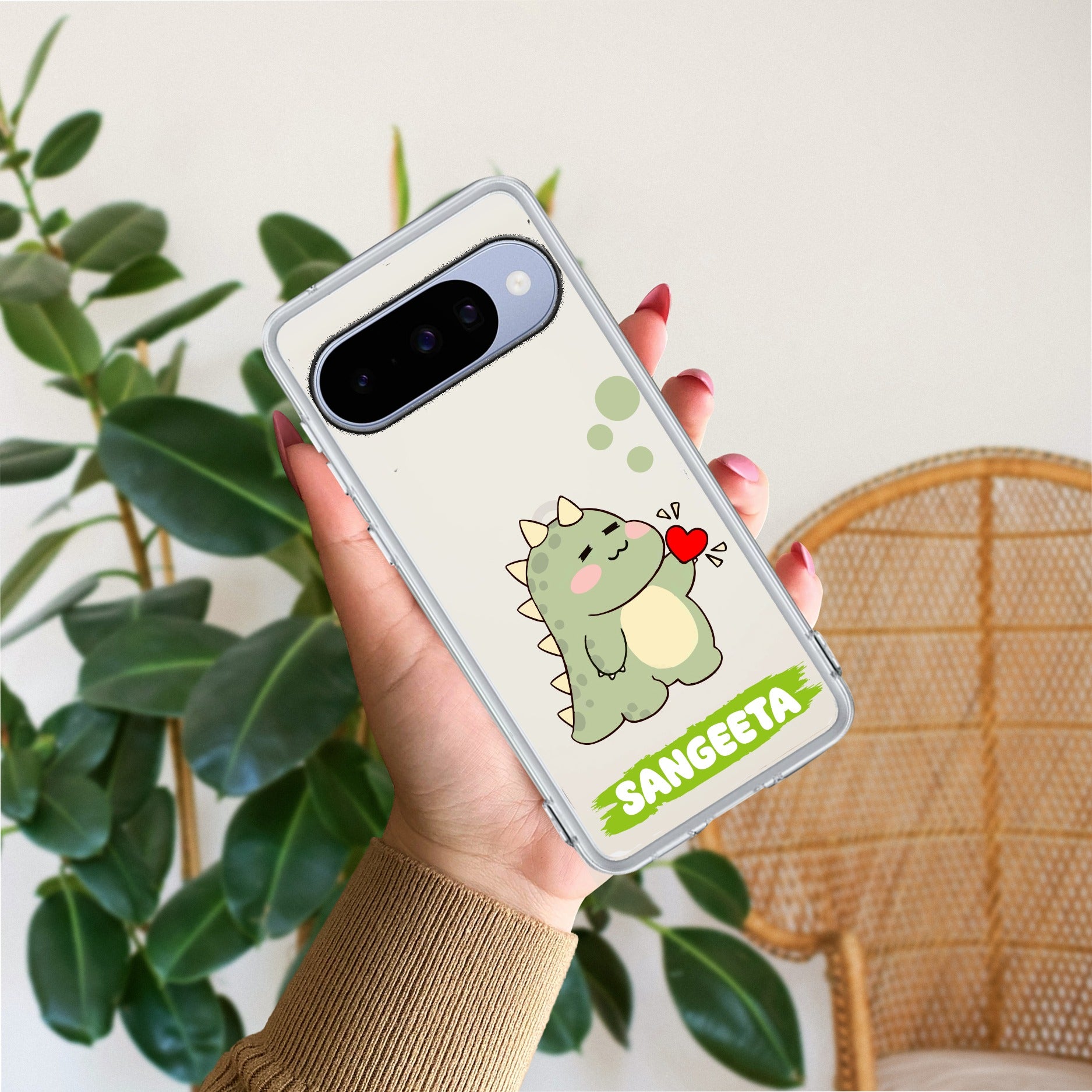 Mini Dino Customize Transparent Silicon Case For Google - ShopOnCliQ