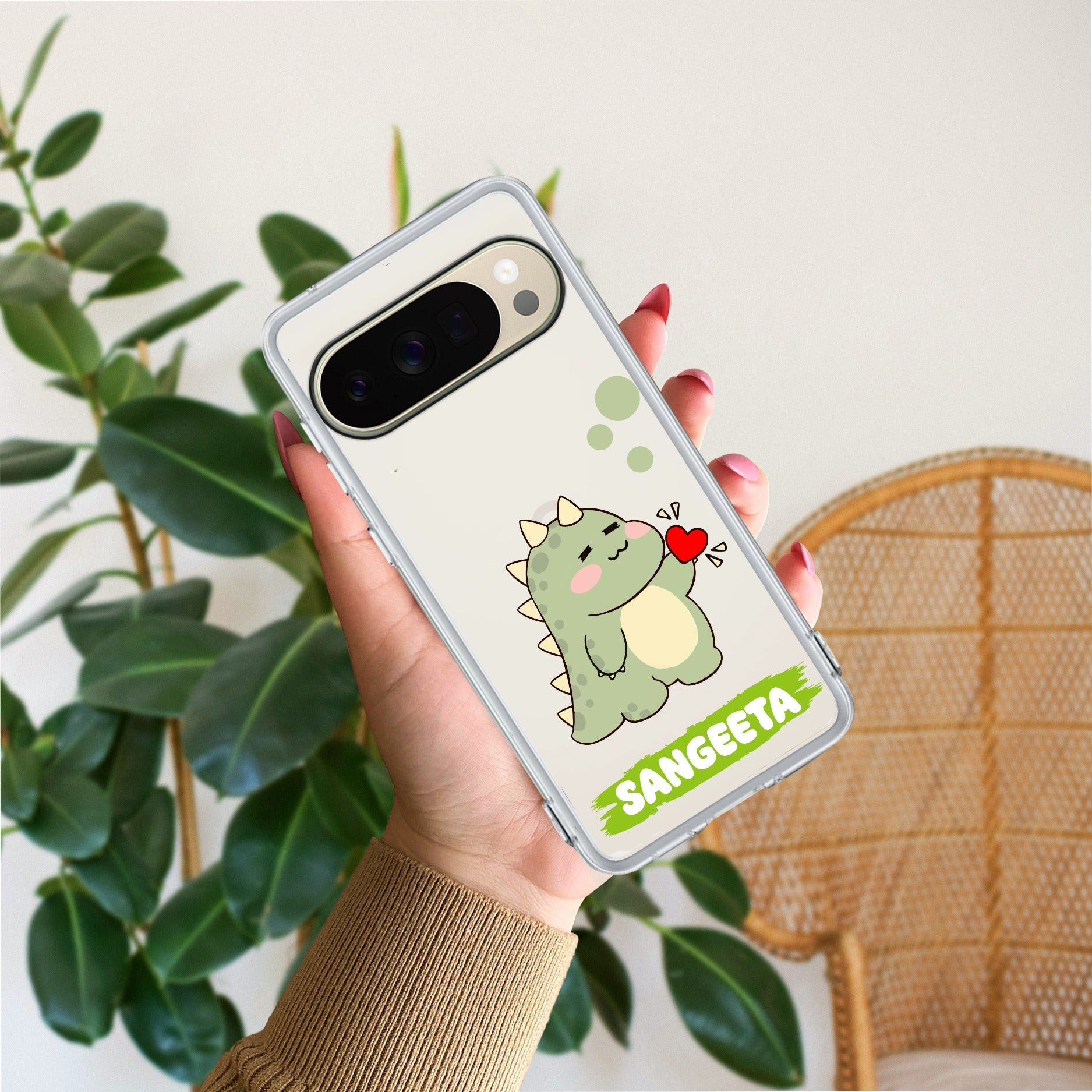 Mini Dino Customize Transparent Silicon Case For Google - ShopOnCliQ