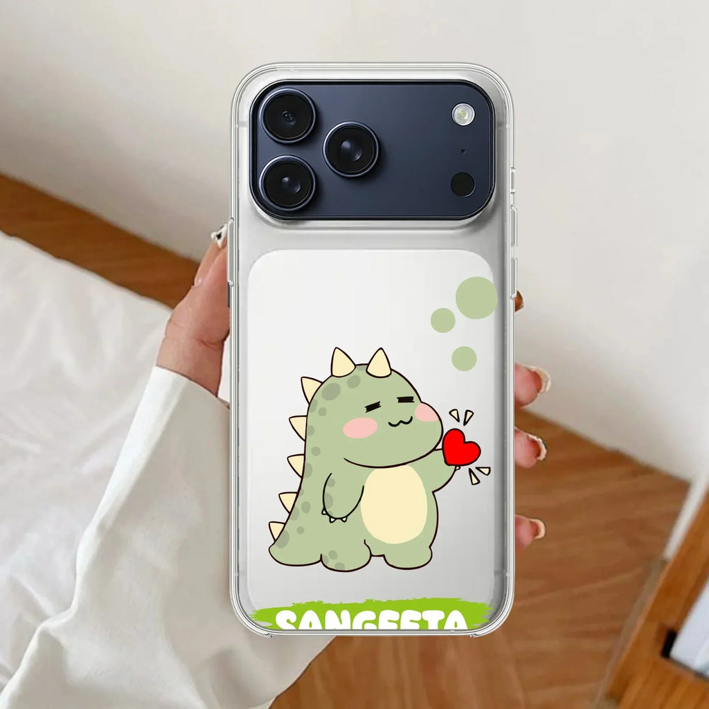 Mini Dino  Customize Transparent Silicon Case For iPhone 11