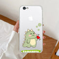 Mini Dino  Customize Transparent Silicon Case For iPhone 7 / iPhone 8 / iPhone Se 2020
