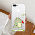 Mini Dino  Customize Transparent Silicon Case For iPhone 7 Plus / iPhone 8 Plus