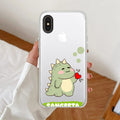 Mini Dino  Customize Transparent Silicon Case For iPhone XR