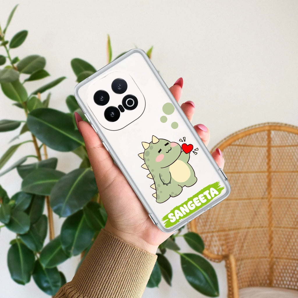 Mini Dino Customize Transparent Silicon Case For iQOO 13 5G