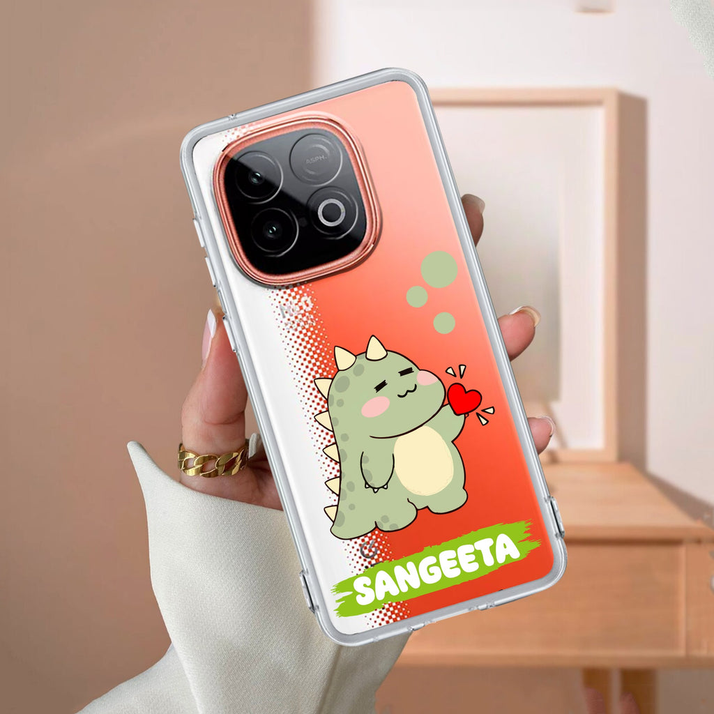 Mini Dino Customize Transparent Silicon Case For iQOO Neo 10 5G
