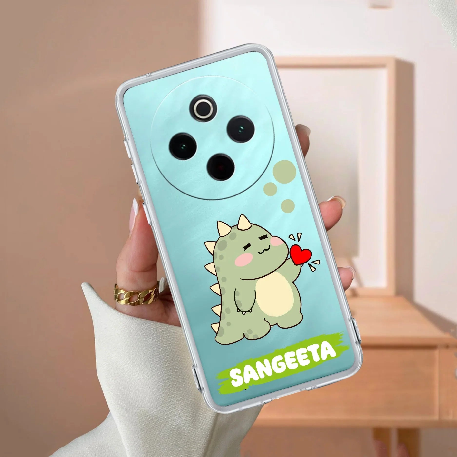 Mini Dino Customize Transparent Silicon Case For iQOO Z10 5G