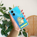 Mini Dino Customize Transparent Silicon Case For Vivo T1 44W