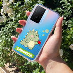 Mini Dino Customize Transparent Silicon Case For iQOO Z7s 5G