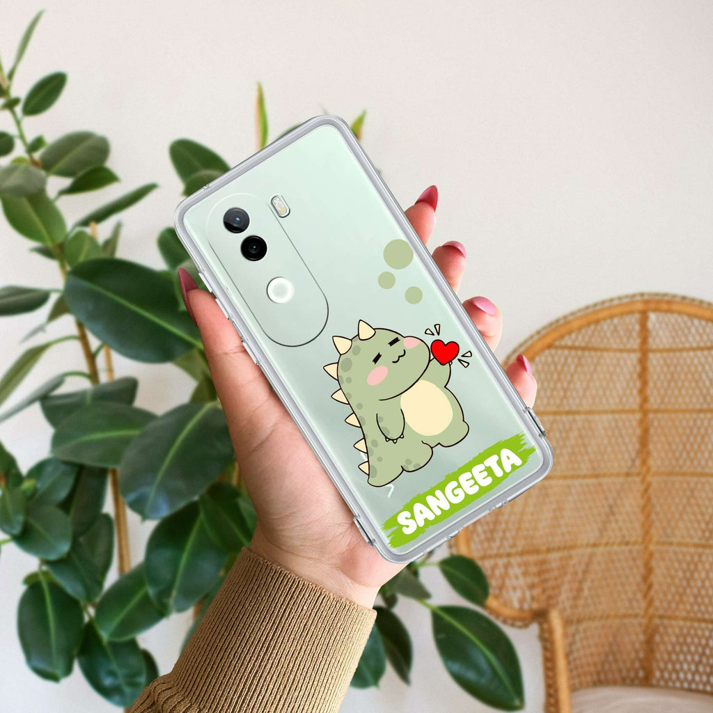 Mini Dino Customize Transparent Silicon Case For Vivo Y400 Pro 5G