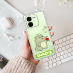 Mini Dino Customize Transparent Silicon Case For iQOO Z9x 5G