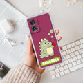 Mini Dino Customize Anti Yellow Case For Motorola G96 5G