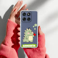 Mini Dino Customize Anti Yellow Case For Motorola Edge 60 Pro 5G