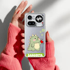Mini Dino Customize Transparent Silicon Case For Nothing Phone 4A Pro 5G