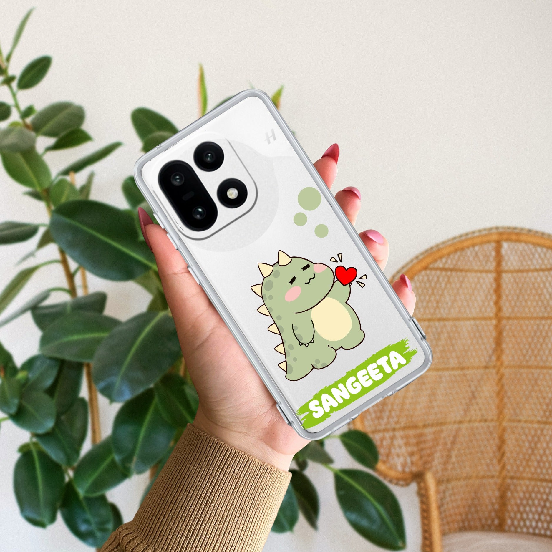 Mini Dino Customize Anti Yellow Case For OnePlus 15 5G
