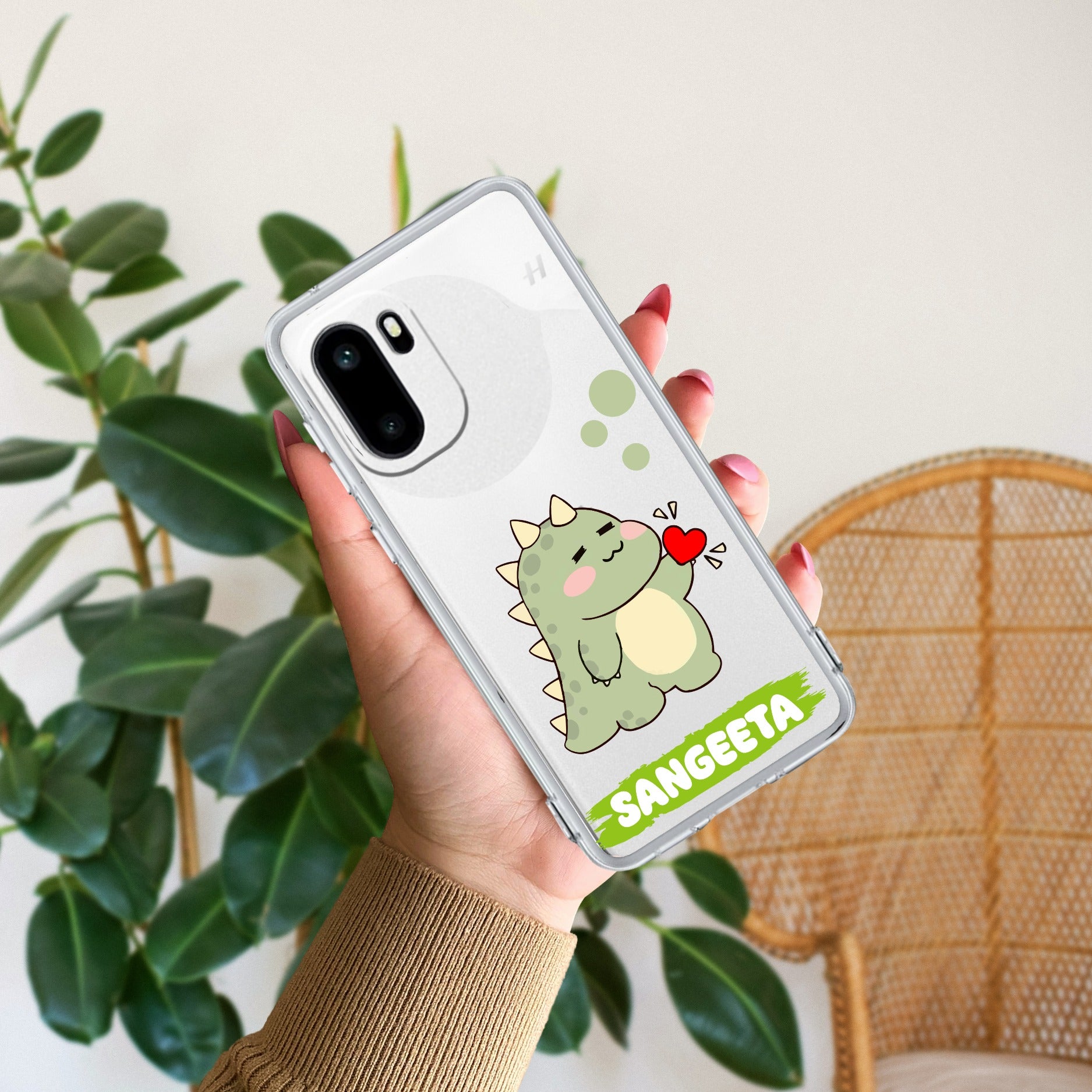 Mini Dino Customize Anti Yellow Case For OnePlus 15R 5G