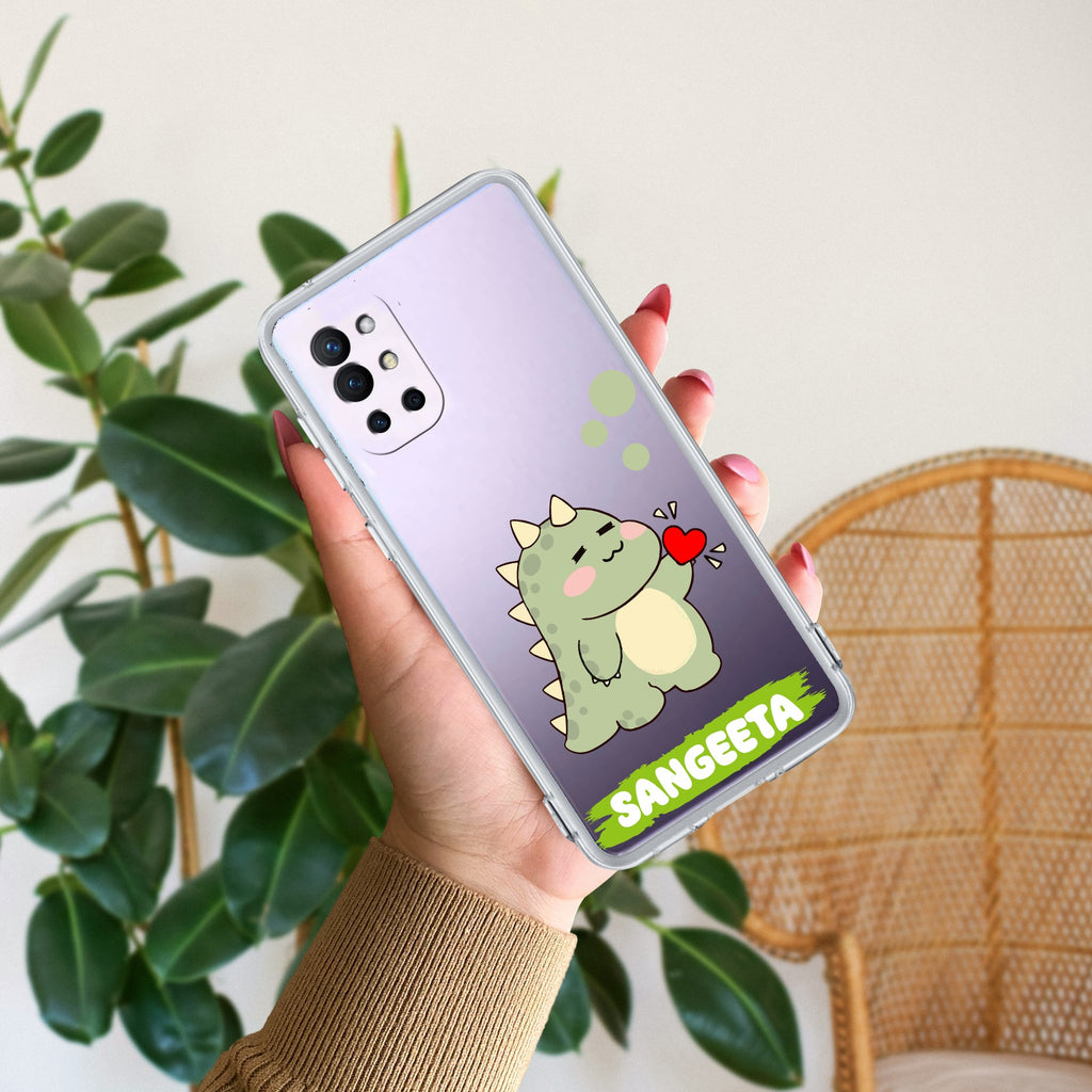 Mini Dino Customize Anti Yellow Case For OnePlus 8t / OnePlus 9R