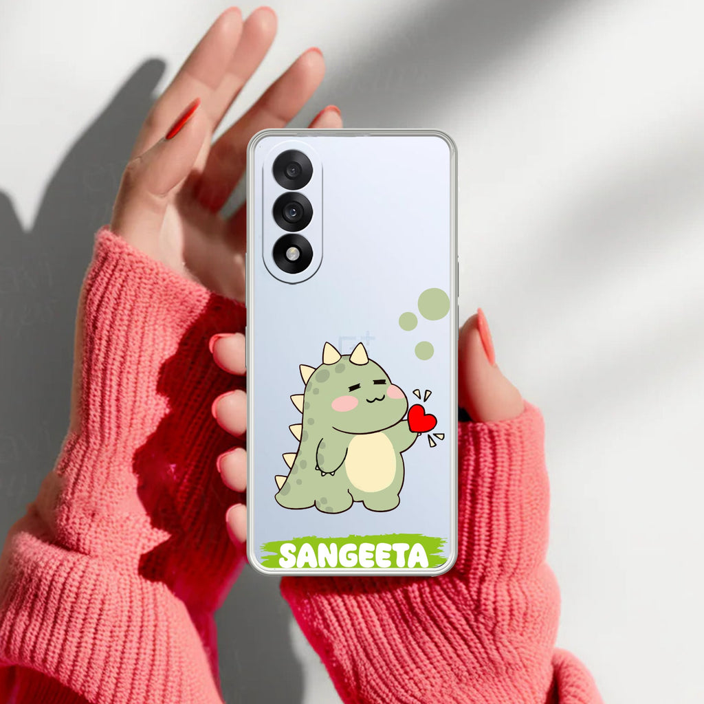 Mini Dino Customize Transparent Silicon Case For OnePlus Nord 5 5G