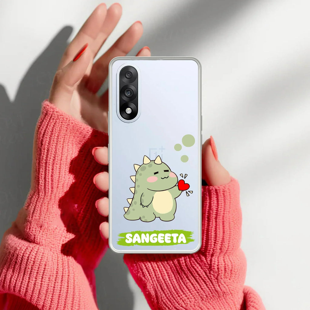 Mini Dino Customize Transparent Silicon Case For OnePlus - ShopOnCliQ