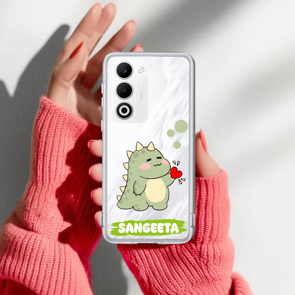 Mini Dino Customize Transparent Silicon Case For Oppo