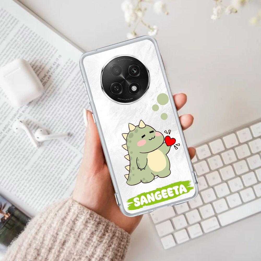 Mini Dino Customize Transparent Silicon Case For Oppo