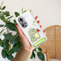 Mini Dino Customize Anti Yellow Case For Oppo Reno 11 5G