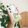 Mini Dino Customize Anti Yellow Case For Oppo Reno 11 Pro 5G