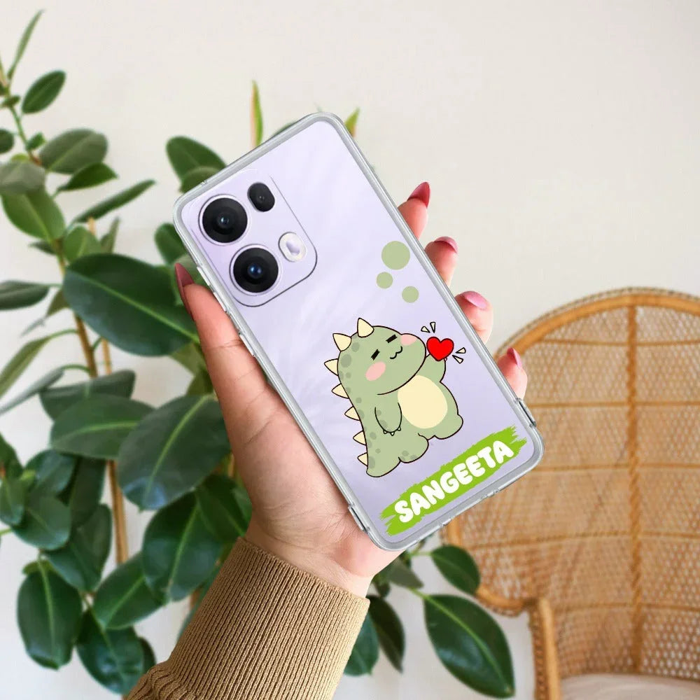 Mini Dino Customize Anti Yellow Case For Oppo Reno 13 Pro 5G