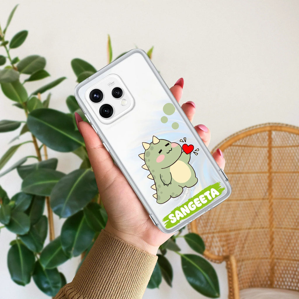Mini Dino Customize Anti Yellow Case For Oppo Reno 15 5G