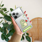 Mini Dino Customize Transparent Silicon Case For Realme 12 Plus 5G