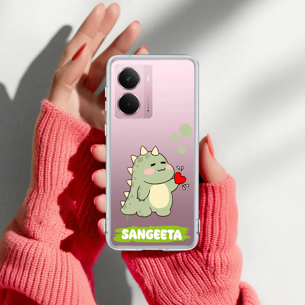 Mini Dino Customize Anti Yelllow Case For Realme P3 5G