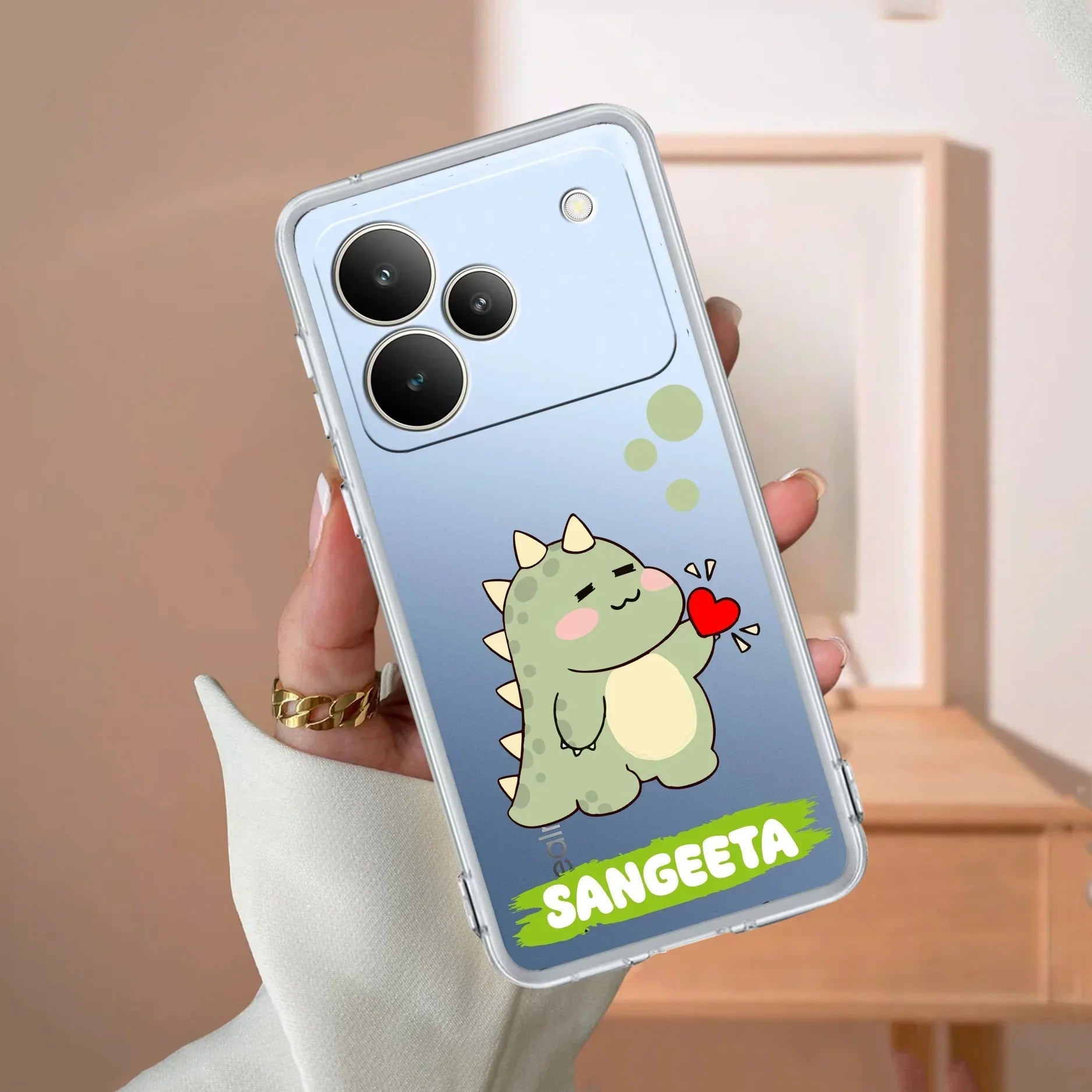 Mini Dino Customize Transparent Silicon Case For Realme P4 Pro 5G