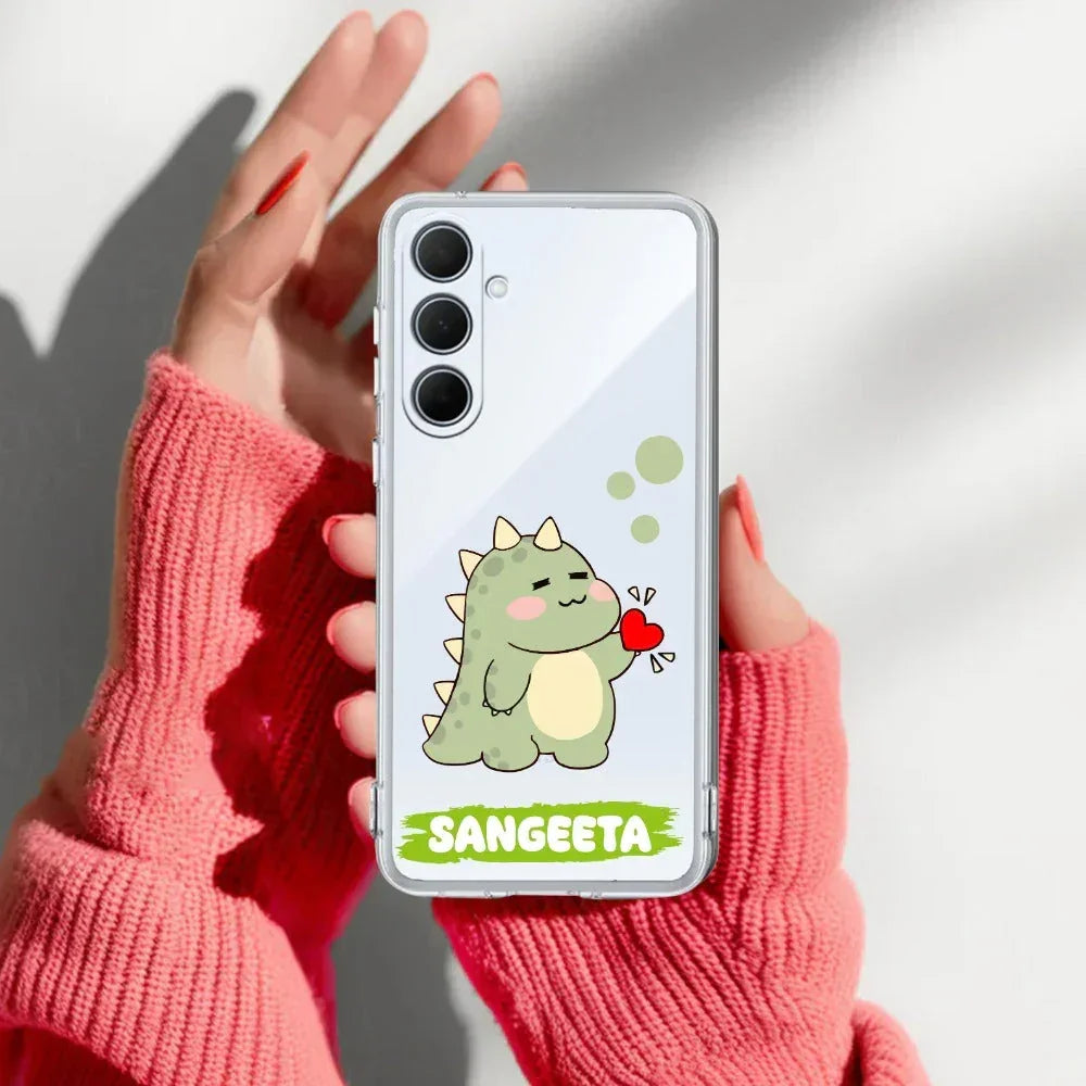 Mini Dino Customize Anti Yellow Case For Samsung Galaxy S23 FE 5G