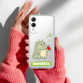Mini Dino Customize Anti Yellow Case For Samsung Galaxy S25 Edge 5G