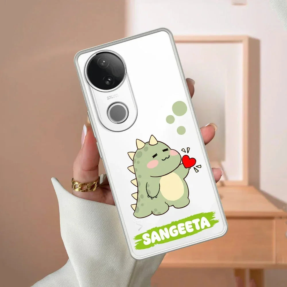Mini Dino Customize Transparent Silicon Case For Vivo Y58 5G