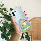 Mini Dino Customize Transparent Silicon Case For Vivo T4x 5G