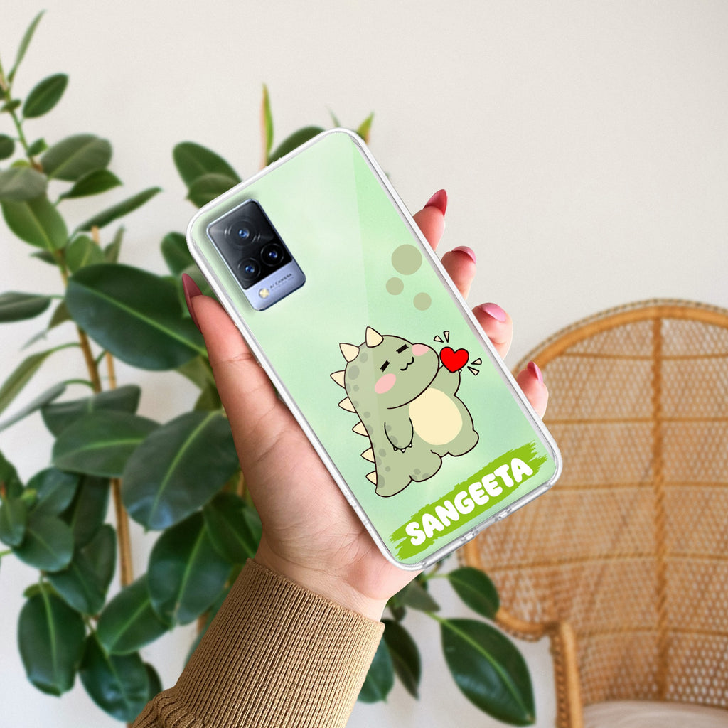 Mini Dino Customize Transparent Silicon Case For Vivo V21 5G