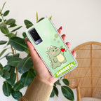 Mini Dino Customize Transparent Silicon Case For Vivo V21e 5G