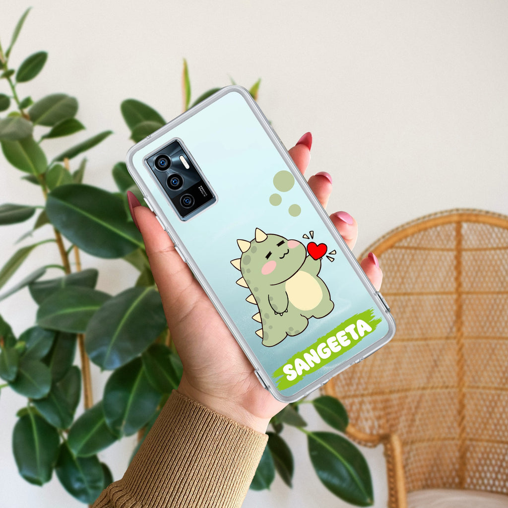 Mini Dino Customize Transparent Silicon Case For Vivo V23E