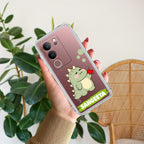 Mini Dino Customize Transparent Silicon Case For Vivo Y21 / Vivo Y21A / Vivo Y21E /Vivo Y21S/ Vivo Y21T