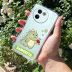Mini Dino Customize Transparent Silicon Case For Vivo V30e 5G