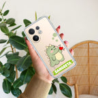 Mini Dino Customize Transparent Silicon Case For Vivo V40 Pro 5G