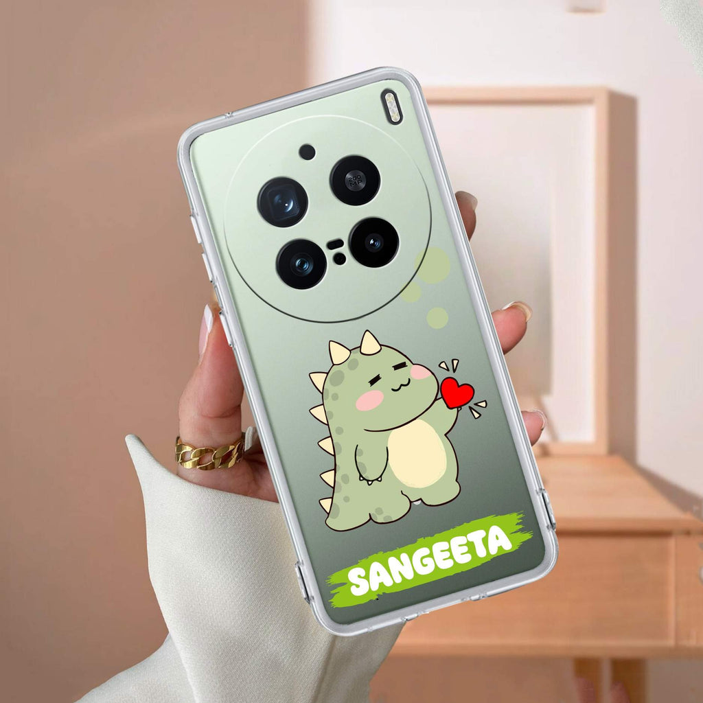 Mini Dino Customize Transparent Silicon Case For Vivo V60e 5G