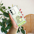 Mini Dino Customize Transparent Silicon Case For Vivo Y19 5G