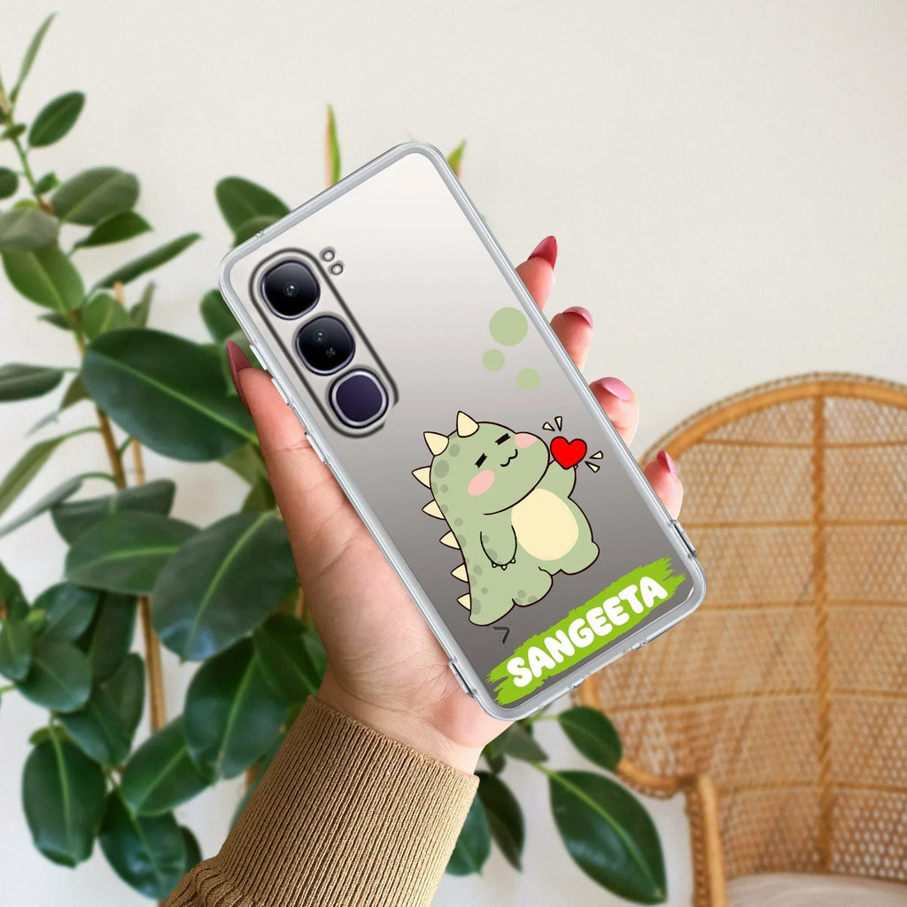 Mini Dino Customize Transparent Silicon Case For Vivo Y39 5G